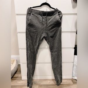 Men’s Zanerobe Sureshot Joggers Black Marble - size 32